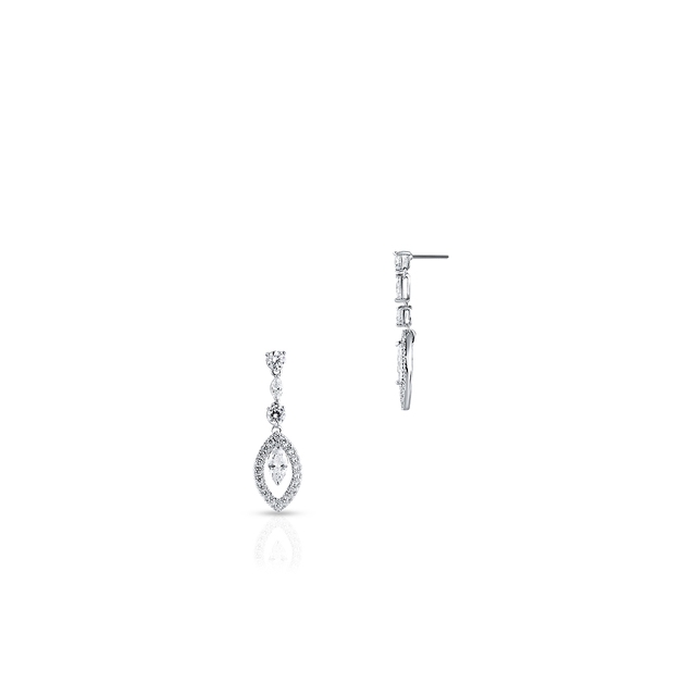 Kolczyki mosiężne z cyrkoniami