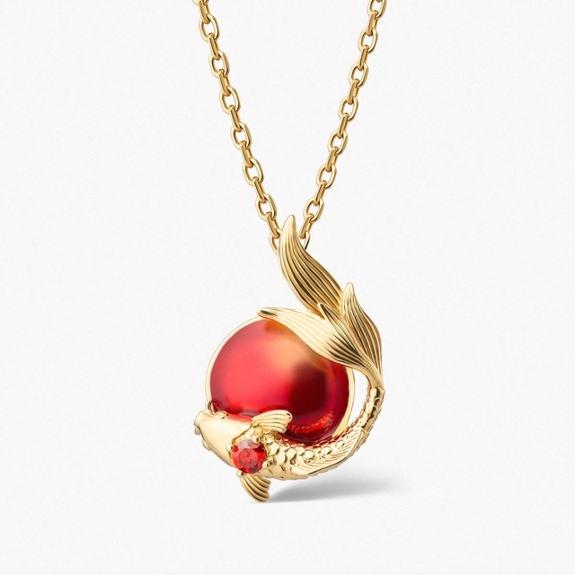 Wisiorek srebrny KOI