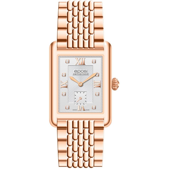 ZEGAREK EPOS QUARTZ LADY SQUARE DIAMONDS