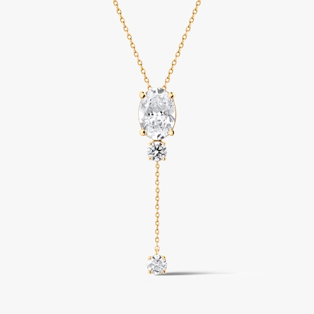 Naszyjnik złoty z diamentami Nuova