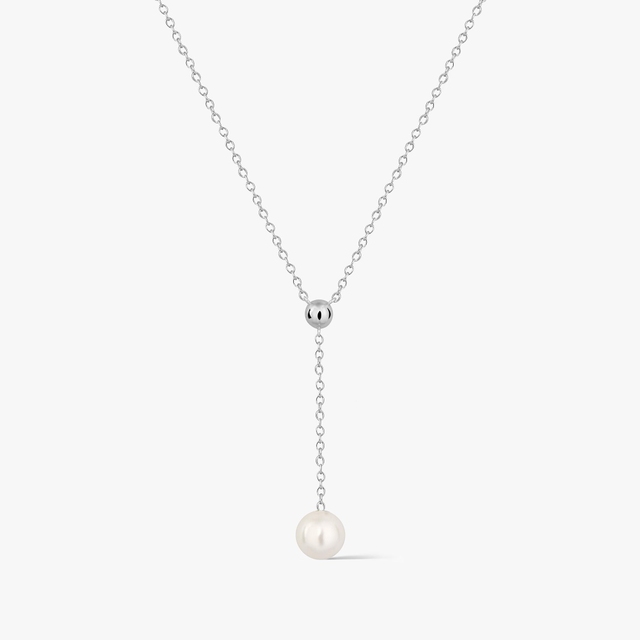 Naszyjnik srebrny z perłą