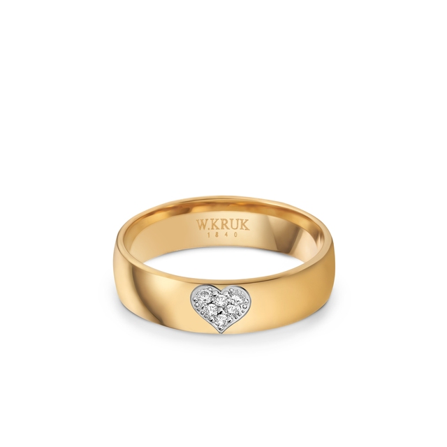 Obrączka złota LOVE damska