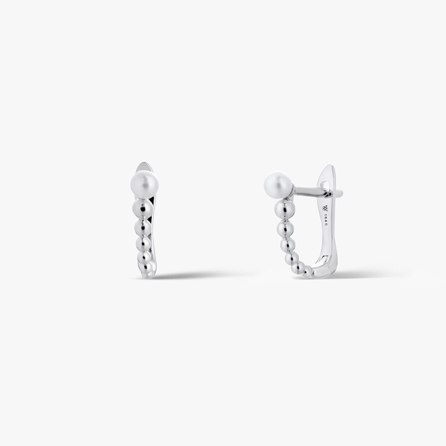 Kolczyki srebrne z perłą