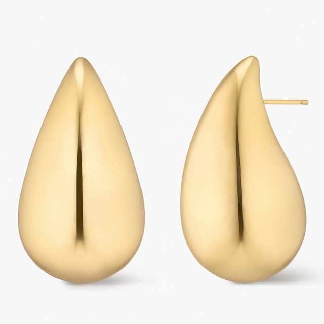 Kolczyki srebrne pozłacane