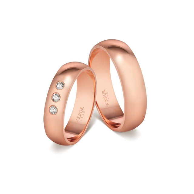 Obrączka złota z brylantami PROMISO