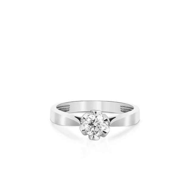 Pierścionek zaręczynowy złoty Romantyczny