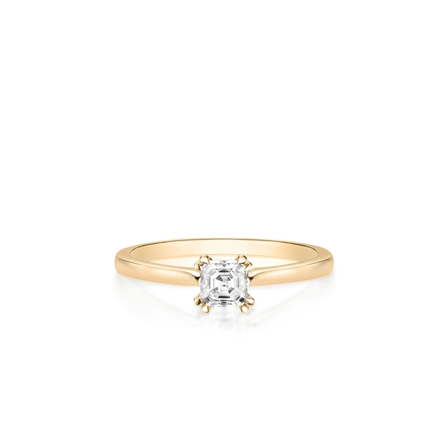 Pierścionek zaręczynowy złoty Królewski