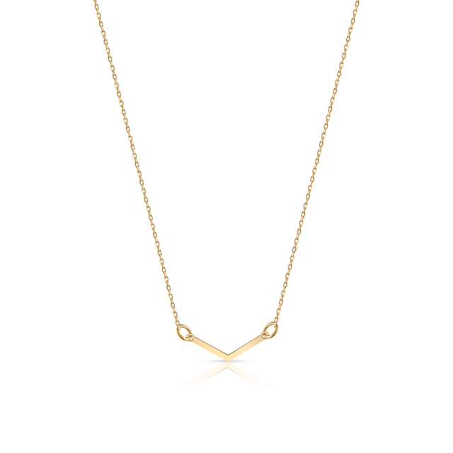 Naszyjnik złoty z elementem V W.KRUK