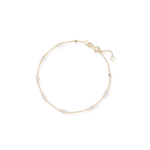 Bransoleta złota z perłami