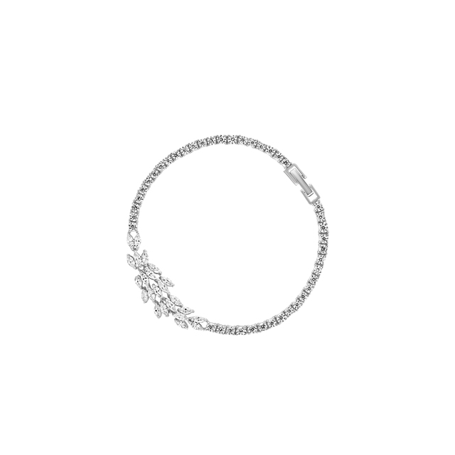 Bransoleta mosiężna z cyrkoniami