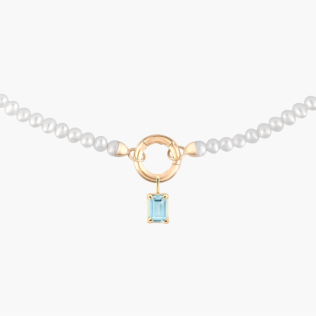 Wisiorek złoty z topazem