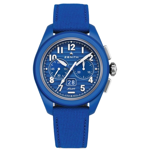 ZEGAREK ZENITH PILOT BIG DATE FLYBACK 160TH ANNIVERSARY EDITION