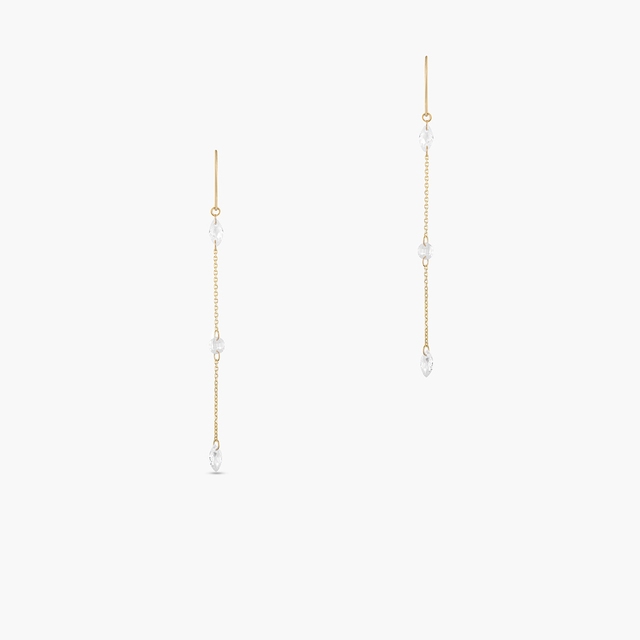 Kolczyki złote z cyrkoniami