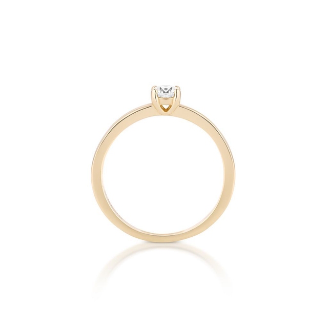 Pierścionek zaręczynowy złoty Szczęśliwy