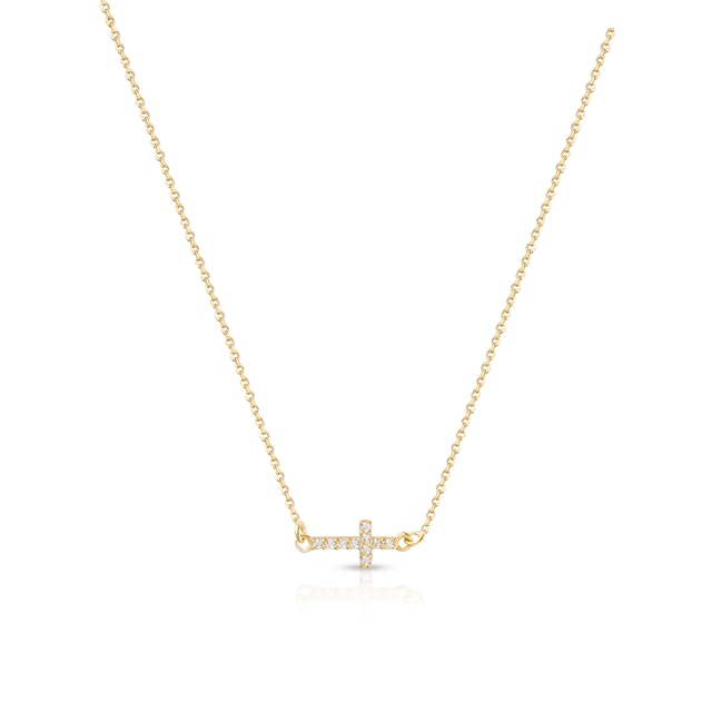 Naszyjnik złoty z krzyżykiem