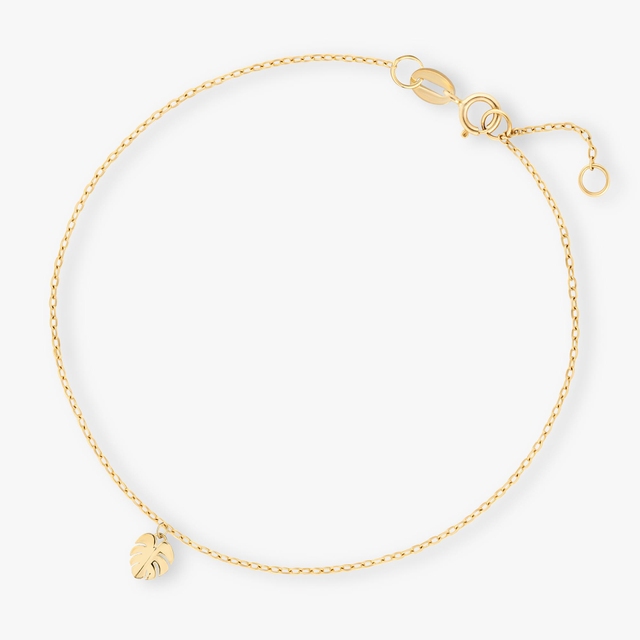 Bransoleta złota z motywem monstery