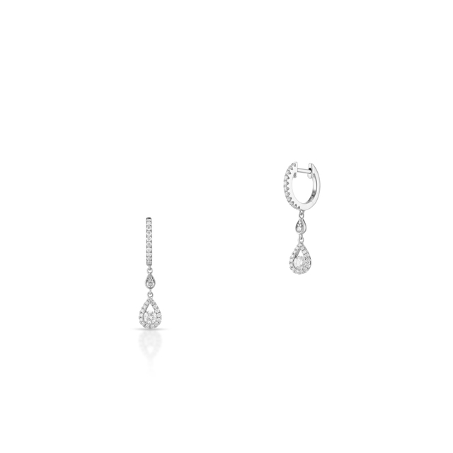 Kolczyki białe złoto z brylantami