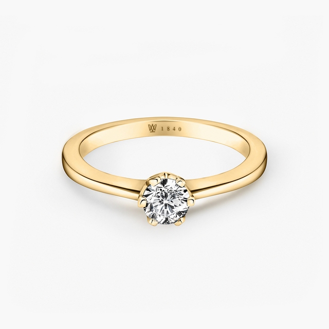 Pierścionek zaręczynowy złoty Jedyny