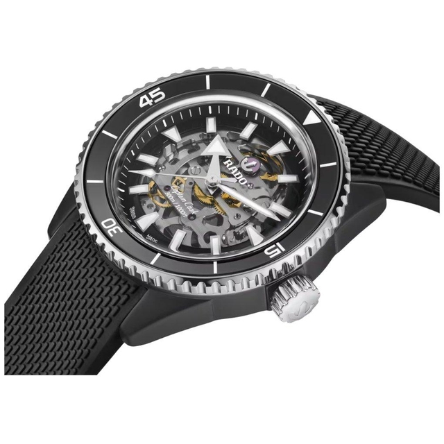 ZEGAREK RADO CAPTAIN COOK HIGH-TECH CERAMIC SKELETON