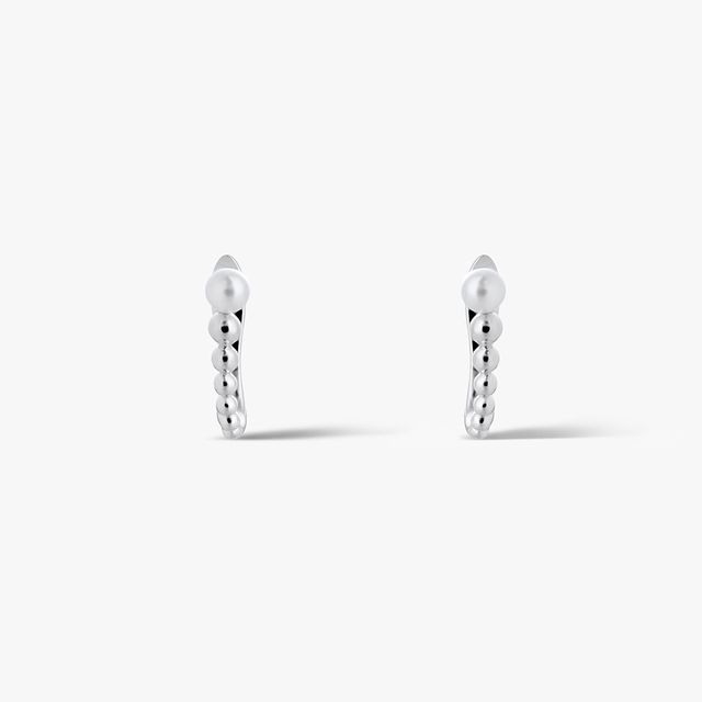 Kolczyki srebrne z perłą