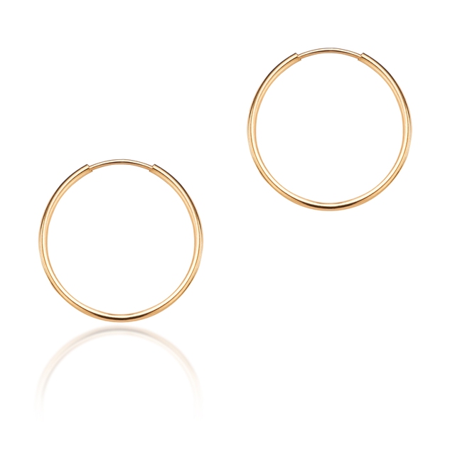 Kolczyki złote koła