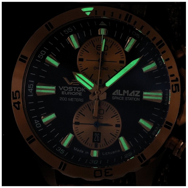 ZEGAREK VOSTOK EUROPE ALMAZ SPACE STATION CHRONO