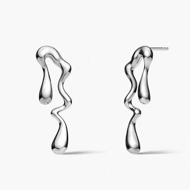 Kolczyki srebrne Modern
