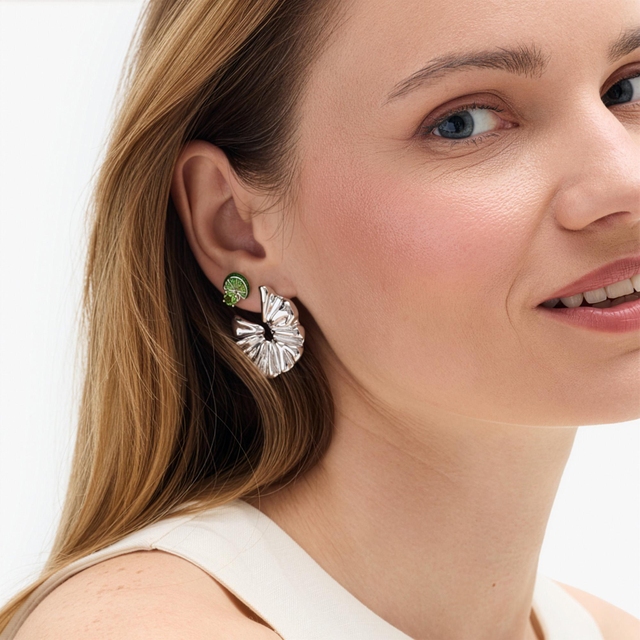 Kolczyki srebrne Follow