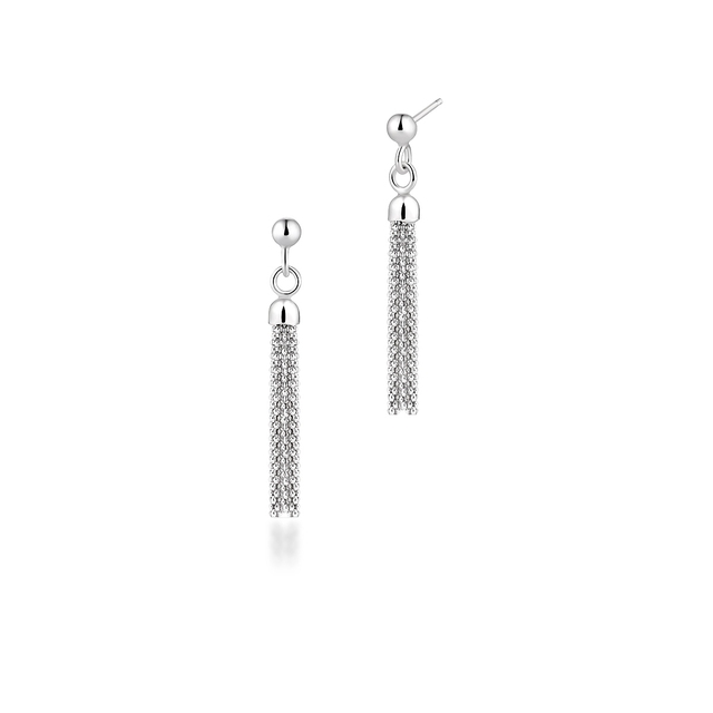 Kolczyki srebrne długie