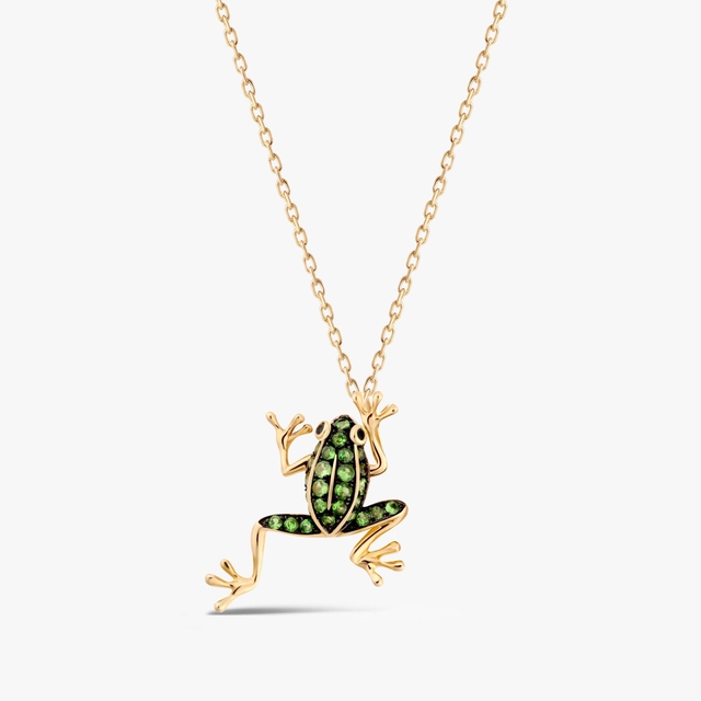 Wisiorek złoty Kwiaty Nocy Anturium