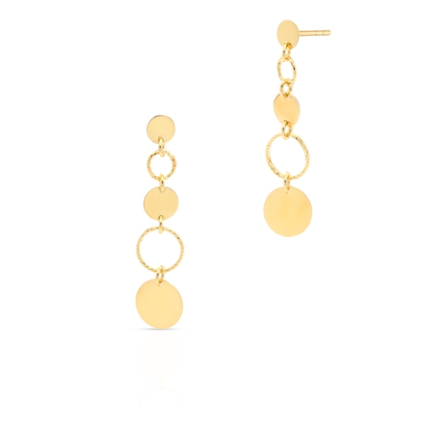 Kolczyki srebrne koła