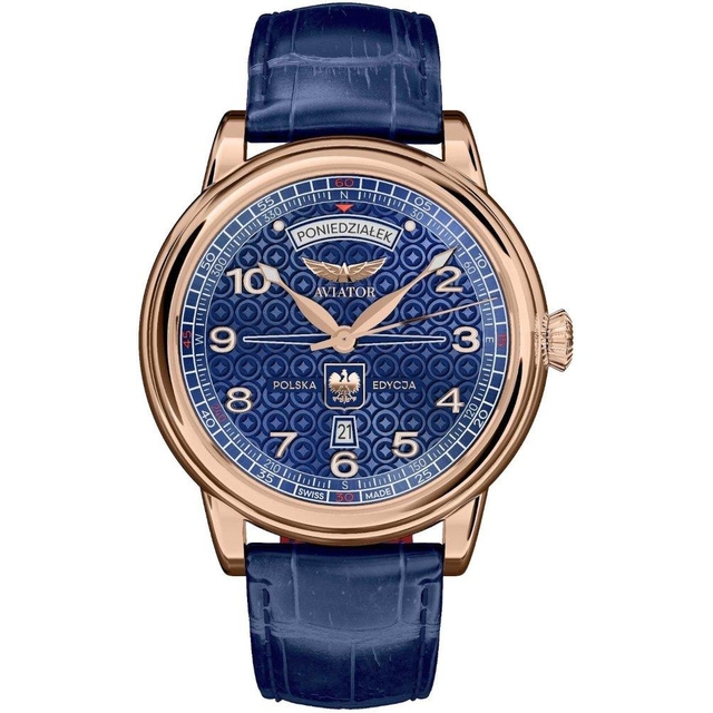ZEGAREK AVIATOR DOUGLAS DAY-DATE POLSKA EDYCJA