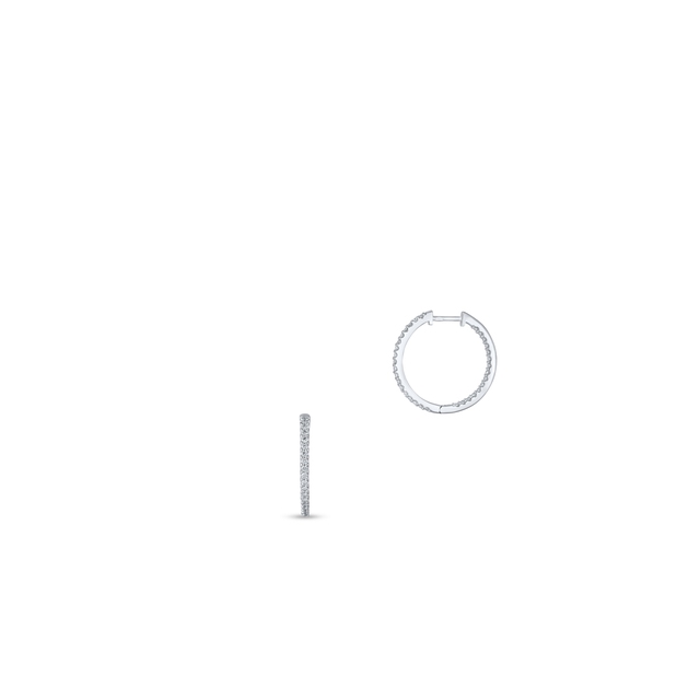 Kolczyki białe złoto z brylantami