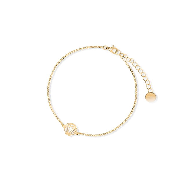 Bransoleta srebrna pozłacana