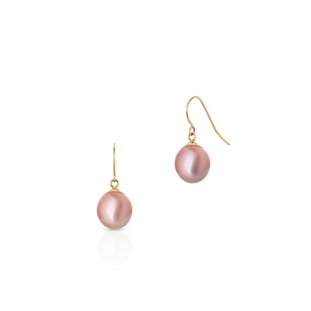 Kolczyki złote z perłą