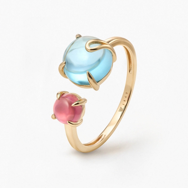 Pierścionek złoty KOI