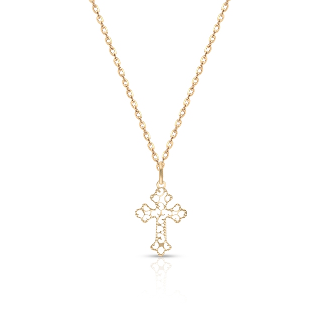 Wisiorek złoty krzyżyk