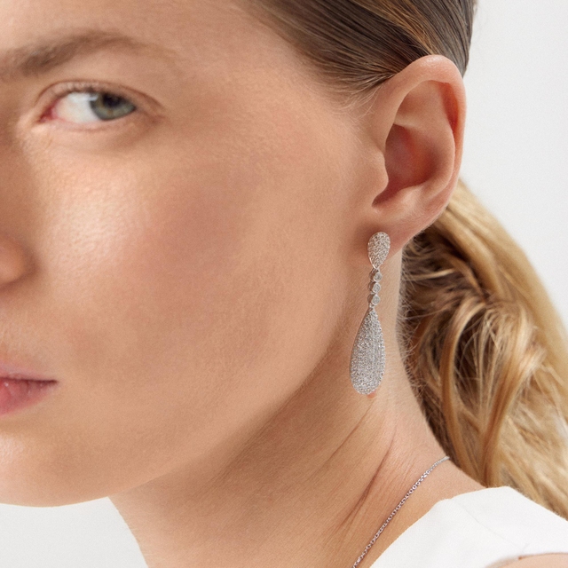 Kolczyki srebrne z cyrkoniami Emblems