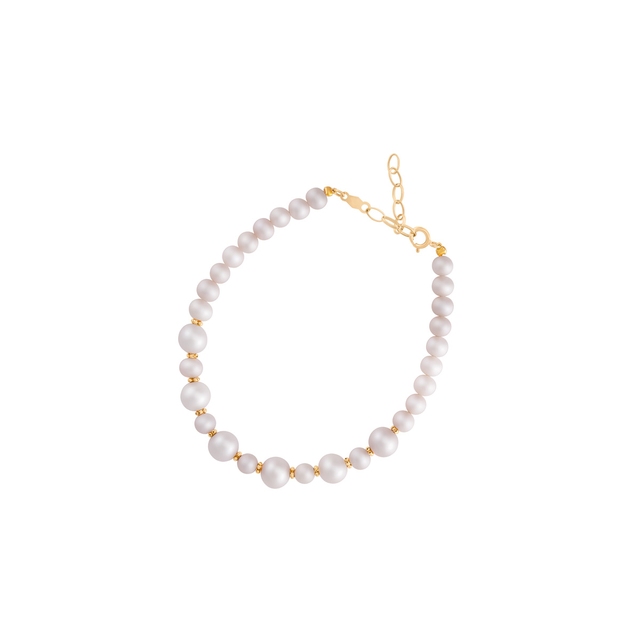 Bransoleta złota z perłami