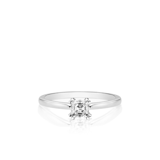 Pierścionek zaręczynowy złoty Królewski