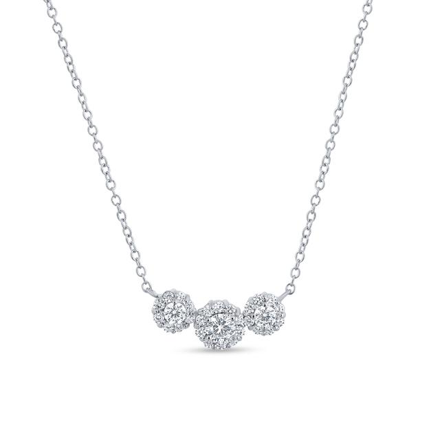 Naszyjnik srebrny z cyrkoniami