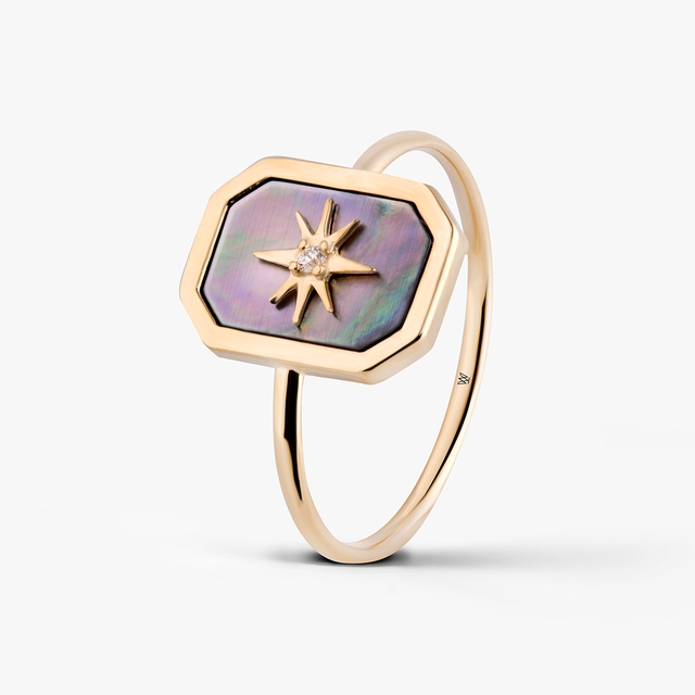 Pierścionek złoty Alchemia