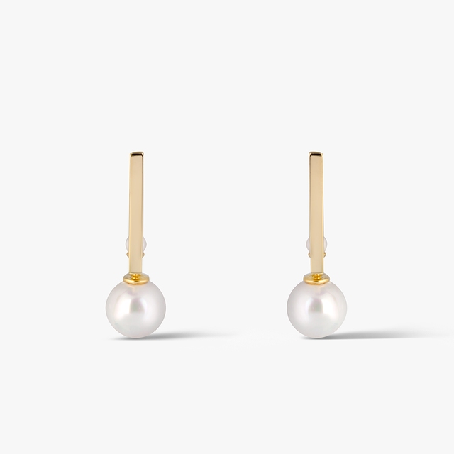 Kolczyki srebrne z perłami