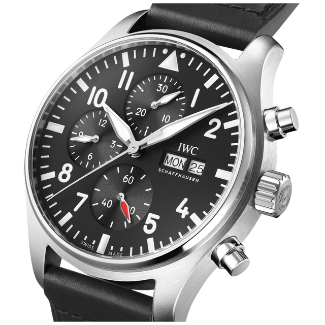 ZEGAREK IWC SCHAFFHAUSEN PILOT'S AUTOMATIC CHRONOGRAPH