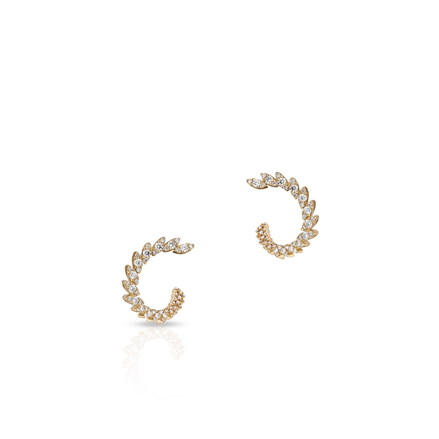 Kolczyki złote z brylantami