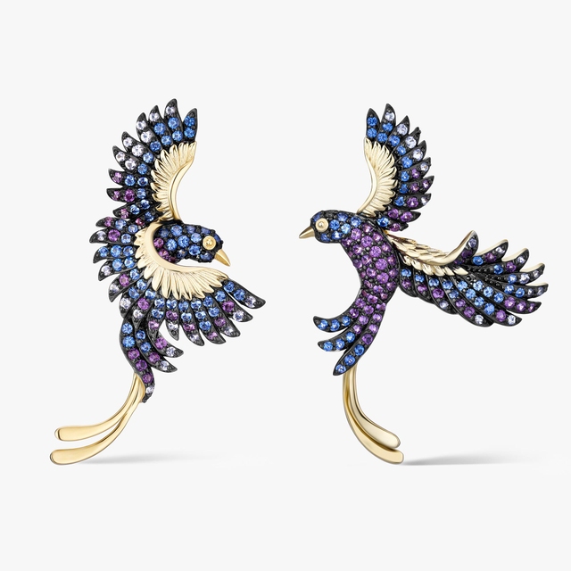 Kolczyki srebrne Preludium Paradise Birds