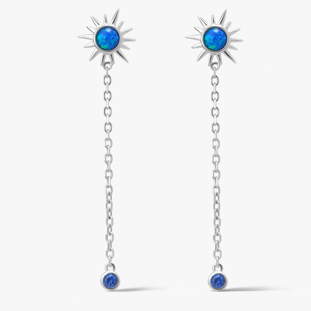 Kolczyki srebrne Alchemia