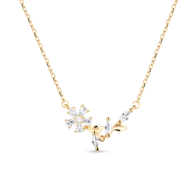 Naszyjnik srebrny z cyrkoniami