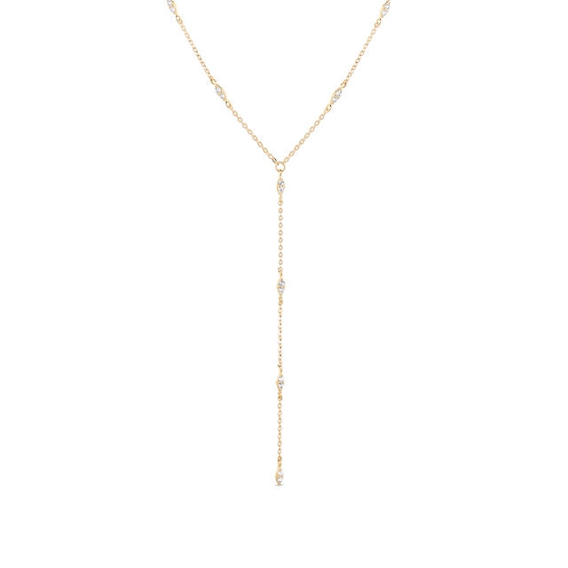 Naszyjnik złoty z cyrkoniami Ceremonials