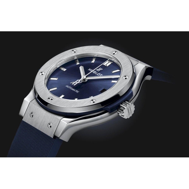 ZEGAREK HUBLOT CLASSIC FUSION TITANIUM BLUE